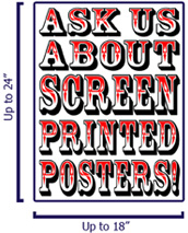 Screen Printed Posters